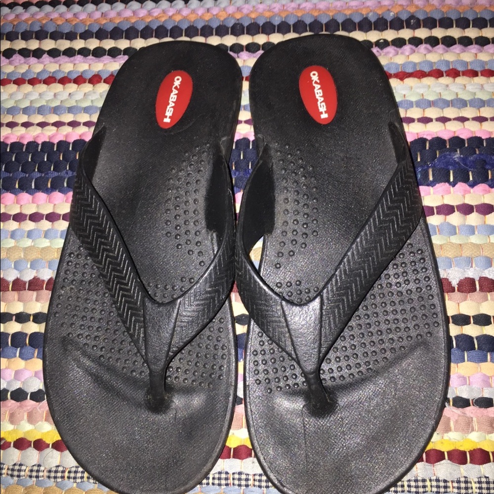 Black sandals, like new, only worn once